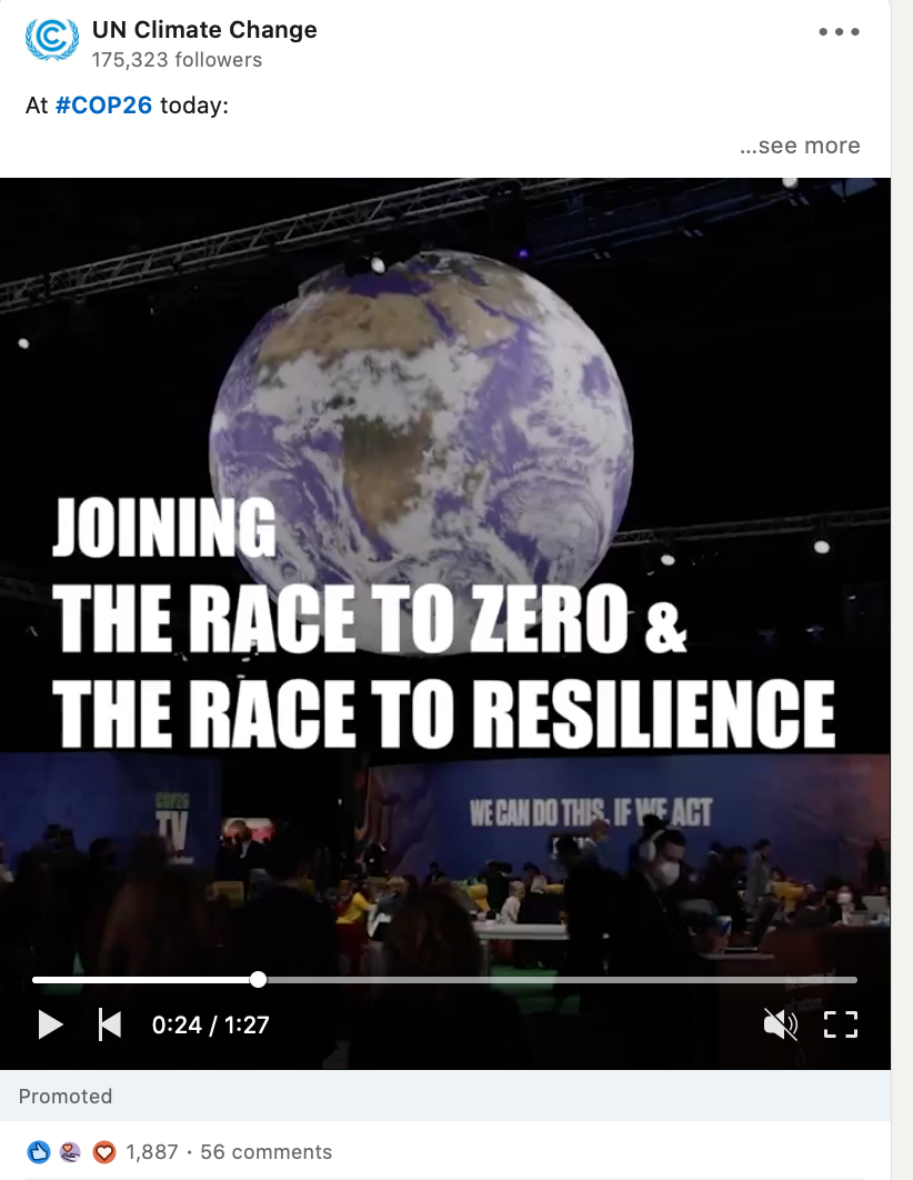 LinkedIn video ad